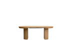 Prado - Table À Manger Ronde Extensible 110 À 210 Cm - Placage Chêne Massif