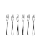Alpha - Set De 6 Fourchettes Gateau - Acier Inoxydable - Inox