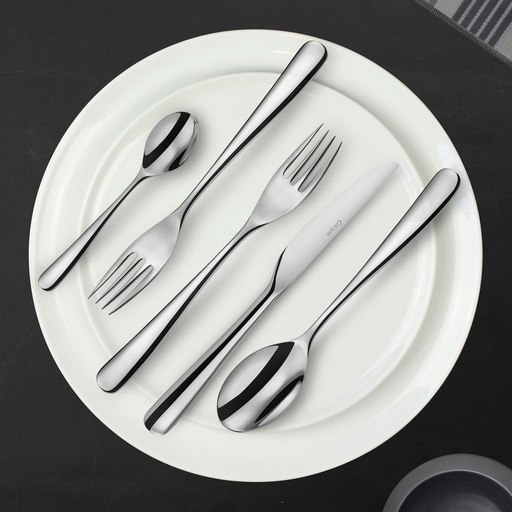 Alpha - Set De 6 Fourchettes Gateau - Acier Inoxydable - Inox