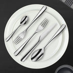 Alpha - Set De 6 Fourchettes Gateau - Acier Inoxydable - Inox