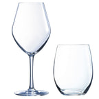 Lys - Lot De 6 Verres À Pied 25Cl Et 6 Gobelets Hauts 36Cl - Cristallin Expert - Translucide
