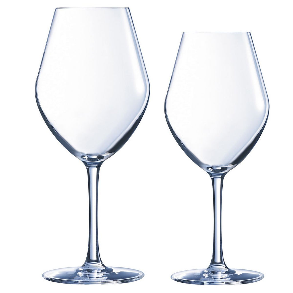 Lys - Lot De 6 Verres À Pied 25Cl Et 6 Verres À Pied 35Cl - Cristallin Expert - Translucide