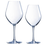 Lys - Lot De 6 Verres À Pied 25Cl Et 6 Verres À Pied 35Cl - Cristallin Expert - Translucide