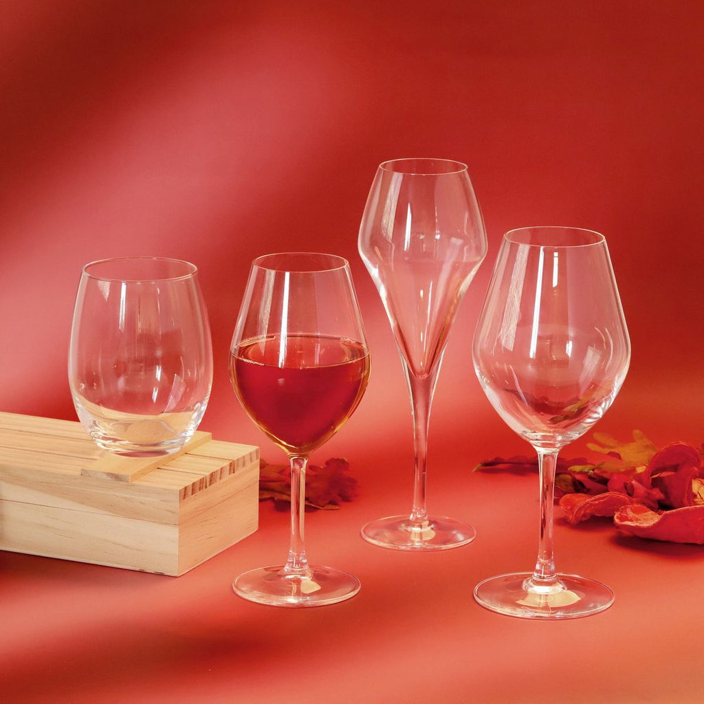 Lys - Lot De 6 Flûtes 21Cl Et 6 Verres À Pied 25Cl - Cristallin Expert - Translucide