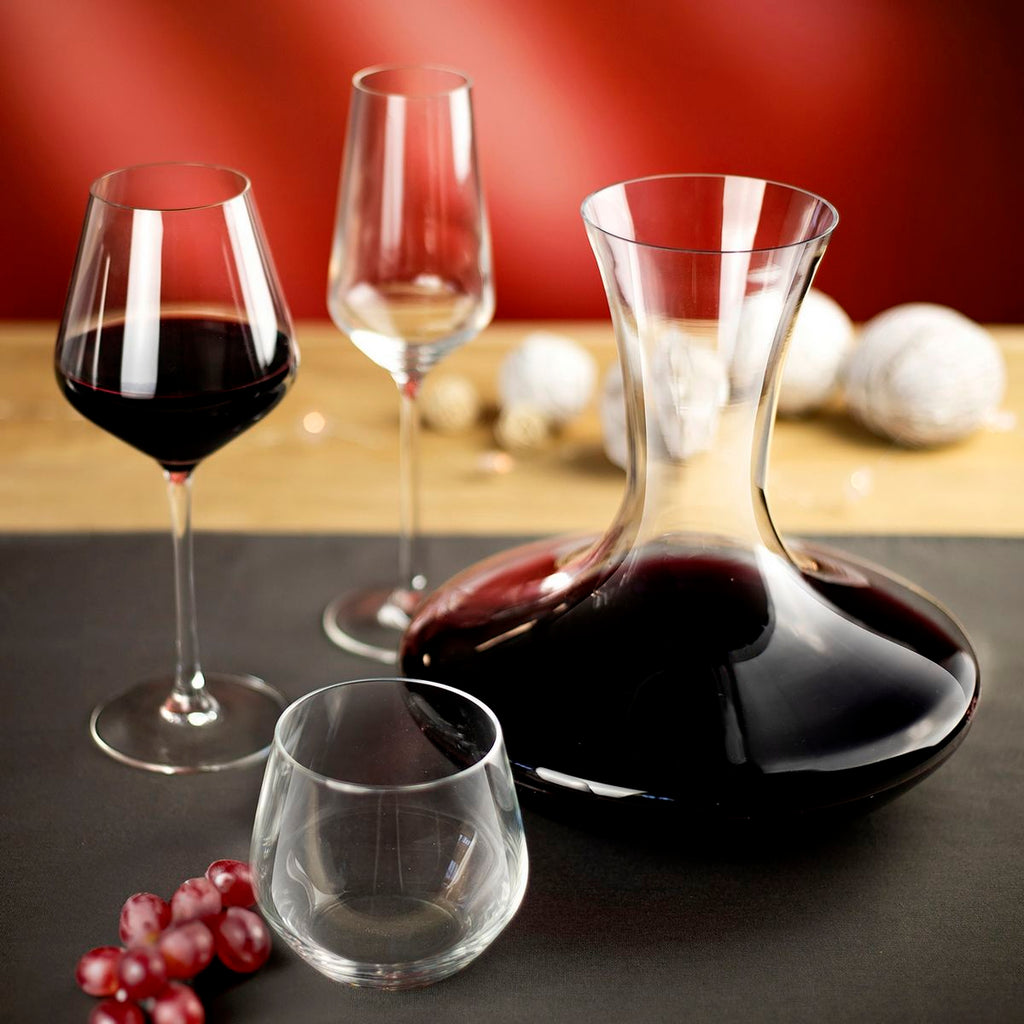 Diamantis - Lot De 8 Verres À Pied 29Cl Et 8 Gobelets Hauts 40Cl - Cristallin Expert - Translucide