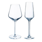 Diamantis - Lot De 8 Verres À Pied 29Cl Et 8 Flûtes 23Cl - Cristallin Expert - Translucide