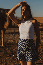 Jupe Justine Marguerite Bleu
