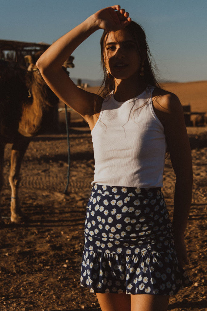 Jupe Justine Marguerite Bleu