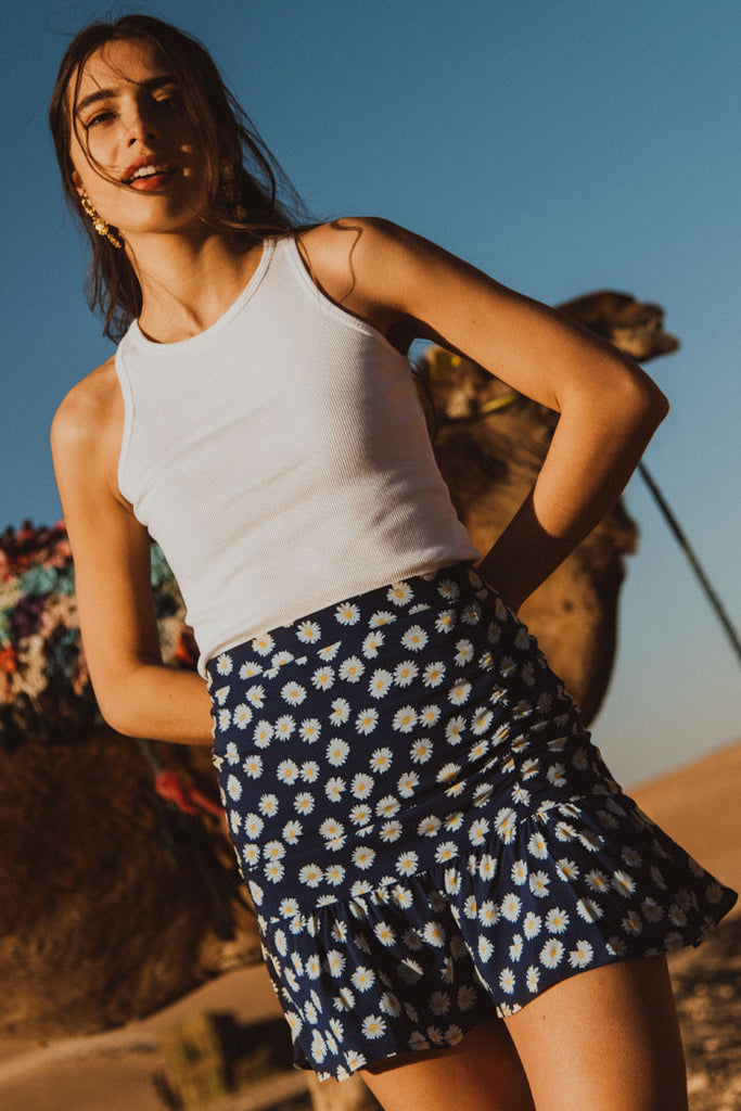 Jupe Justine Marguerite Bleu