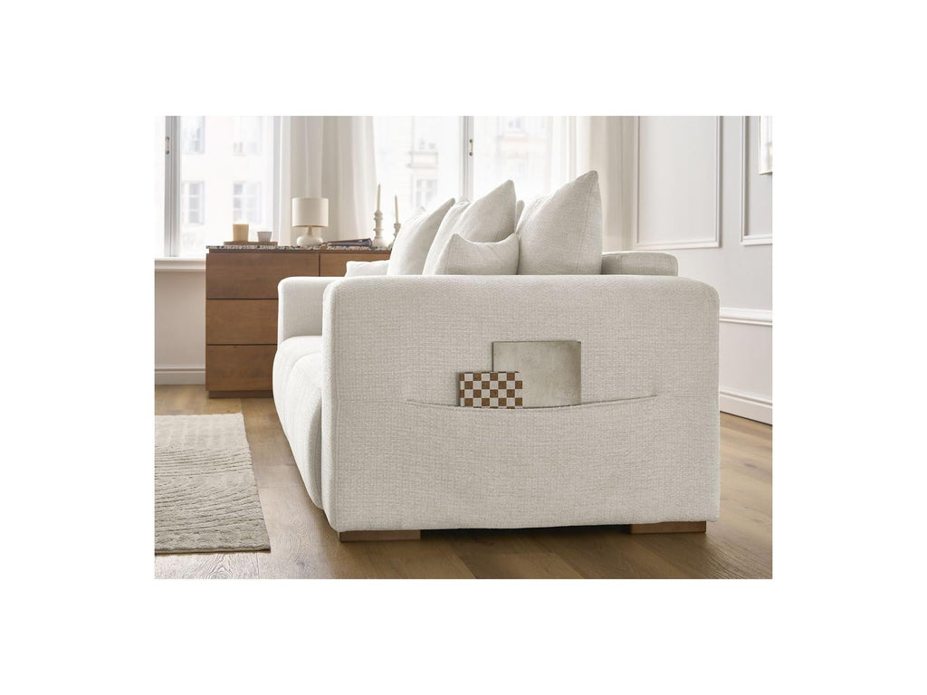 Sidonie - Canapé Droit Fixe 3 Places - Tissu Chiné