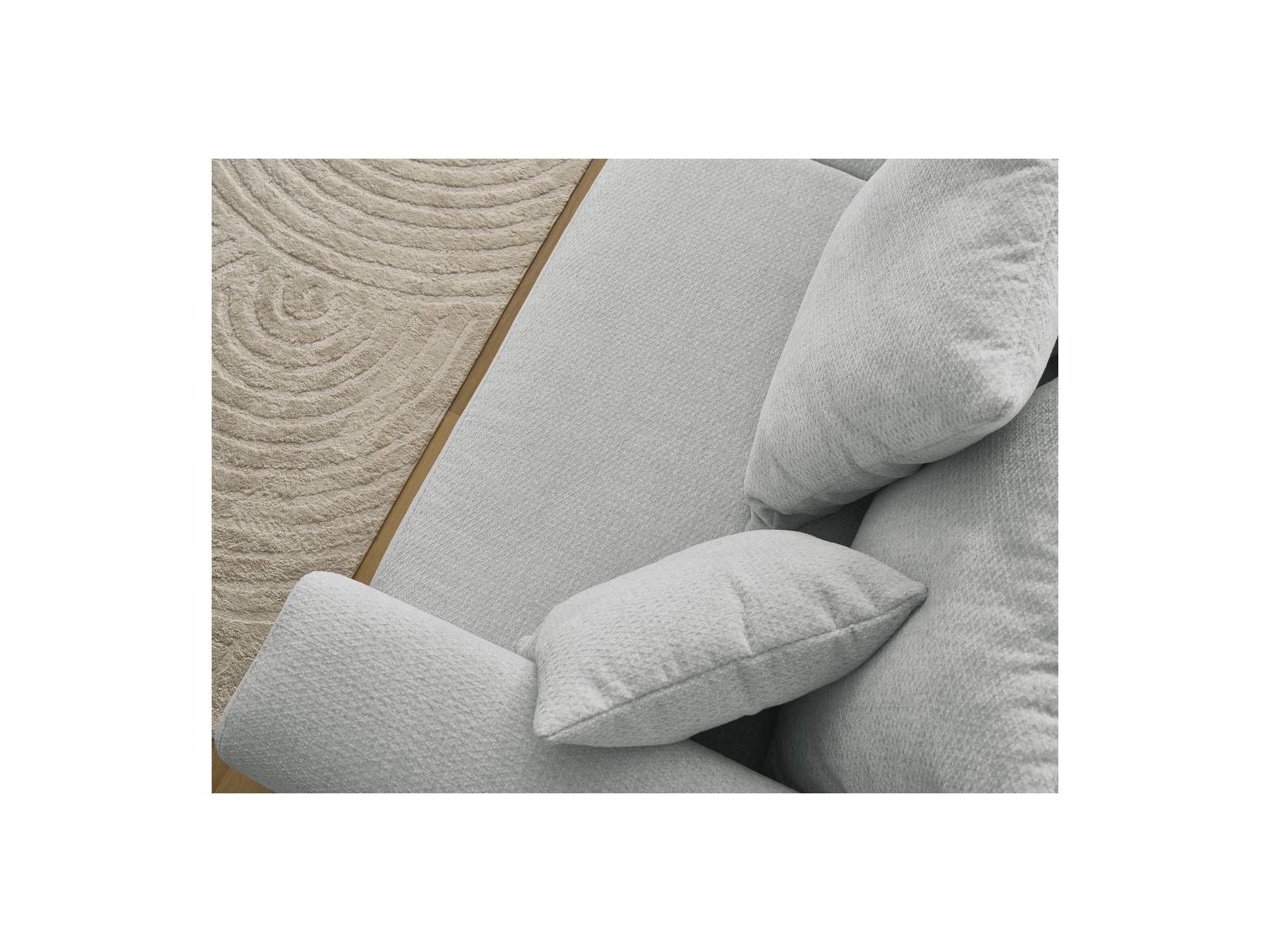 Sidonie - Canapé Droit Fixe 3 Places - Tissu Chiné