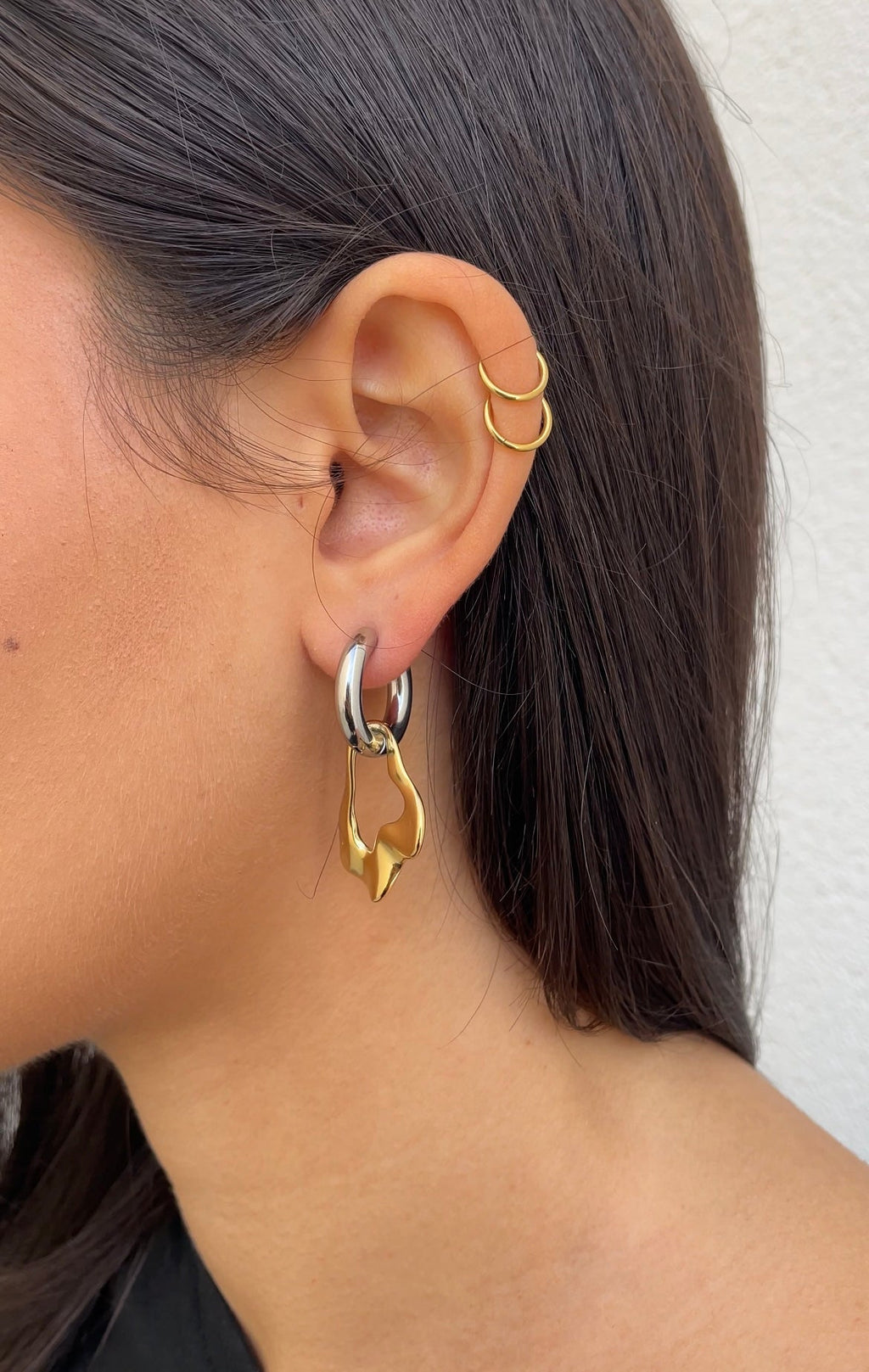 Boucles D'Oreilles Leave X Hoops