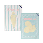 Torchon (2 Pièces) Lemon Fish - Multicolore