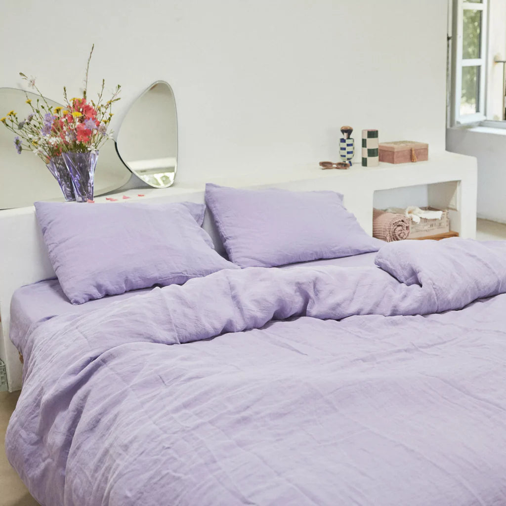 Drap Housse 100% Lin - Lavande