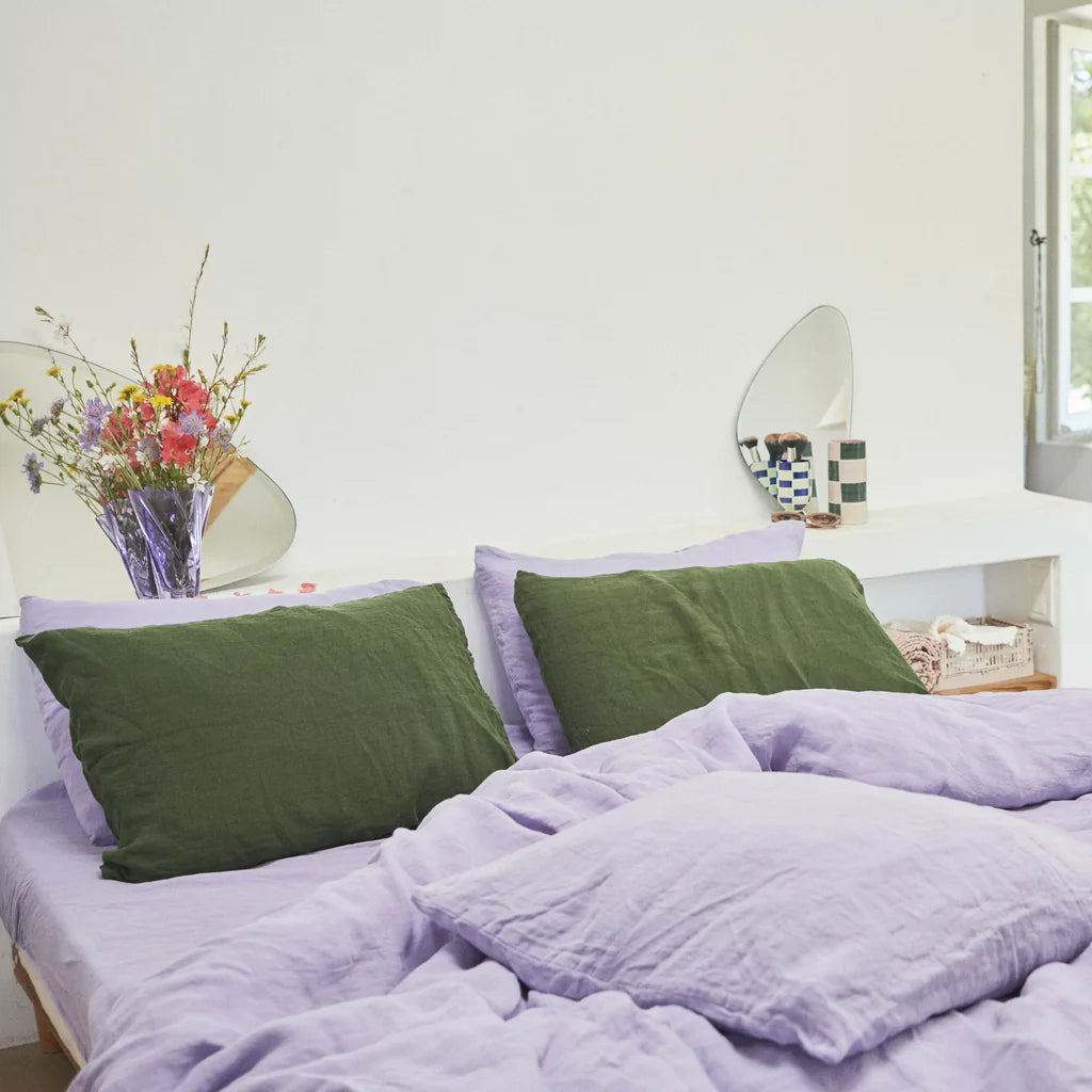 Drap Housse 100% Lin - Sapin