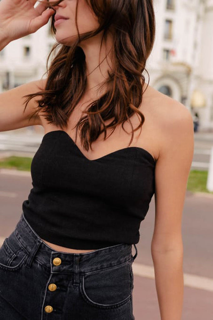 Bustier Lola Lin Viscose Noir