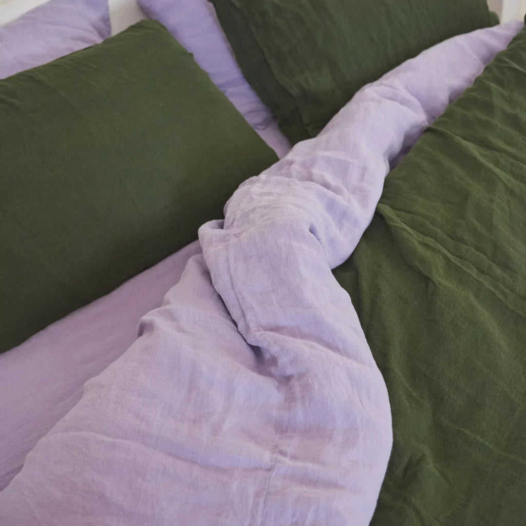 Drap Housse 100% Lin - Sapin