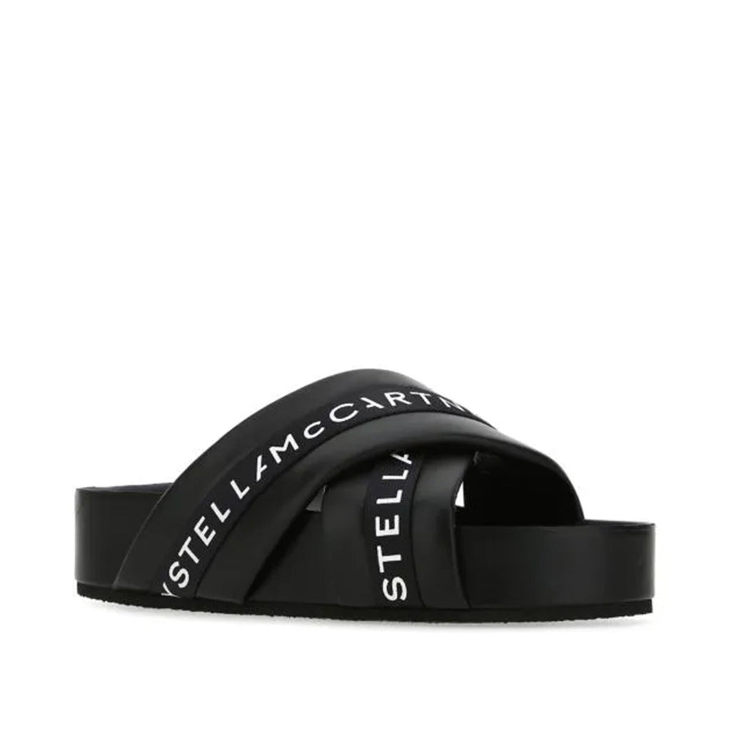 Mules Stella Mccartney Logo - Black - Femme