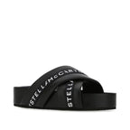 Mules Stella Mccartney Logo - Black - Femme
