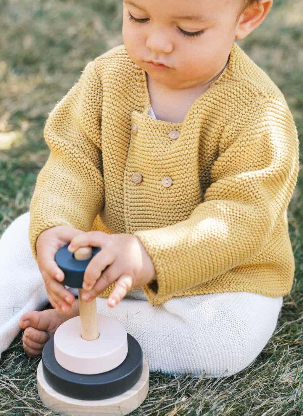 Cardigan En Coton Bio - Moutarde
