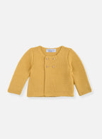 Cardigan En Coton Bio - Moutarde