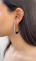 Boucles D'Oreilles Huge Rectangular