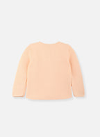 Gilet En Coton Bio - Rose Saumon - 3 Ans