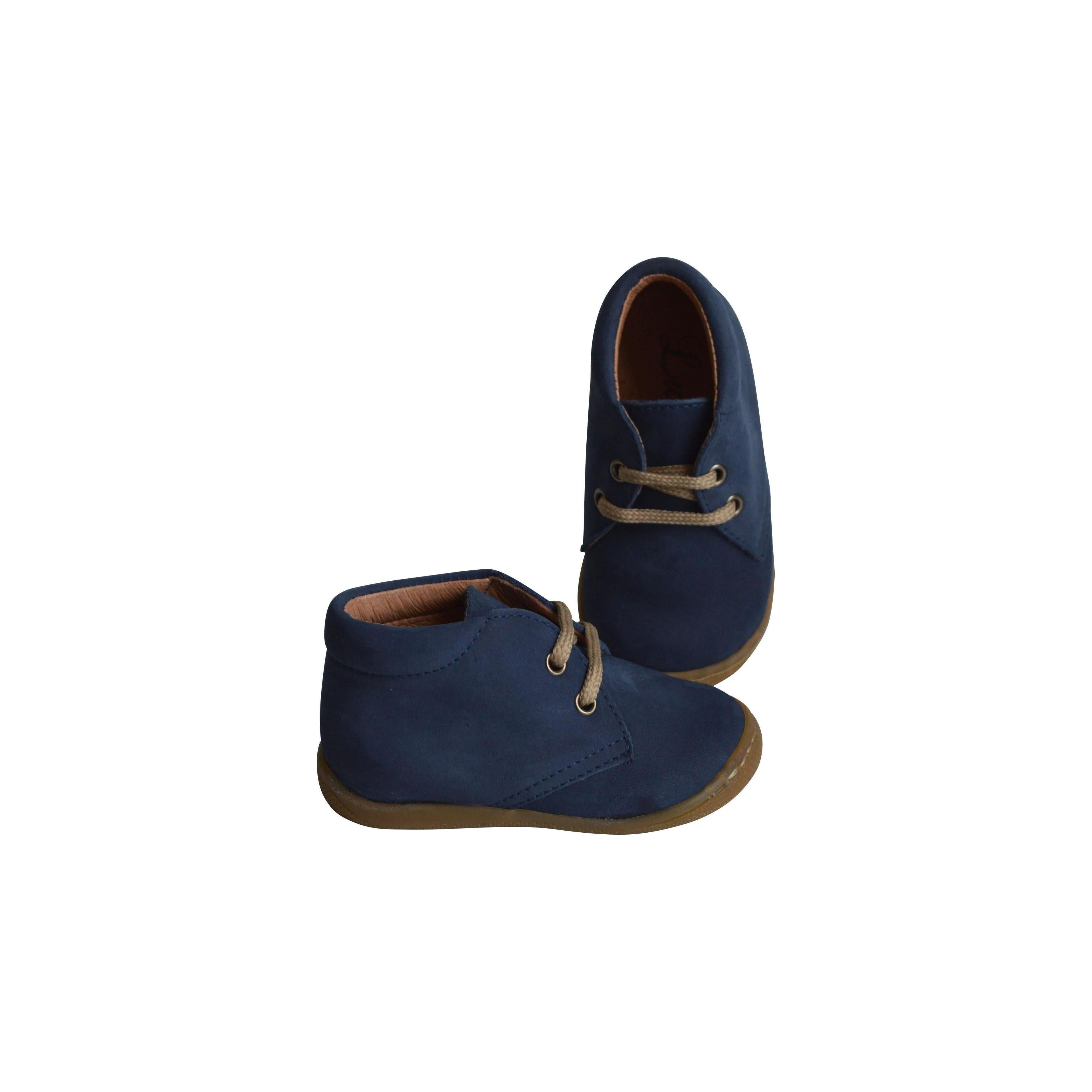 Chaussures Bottillons Lucien Lacets - Nubuck Bleu Navy - Mixte