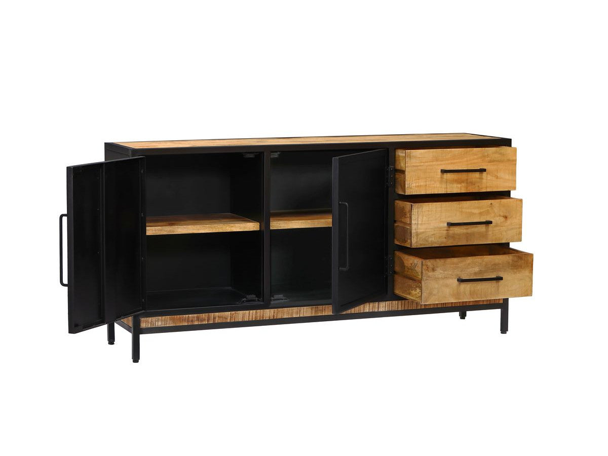 Beaubourg - Buffet 2 Portes - Bois Massif De Manguier
