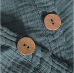 Housses De Couette 100% Gaze De Coton - Bleu