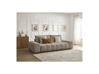 Everest - Canapé Droit Convertible Coffre - Tissu Chiné - 2 Coussins