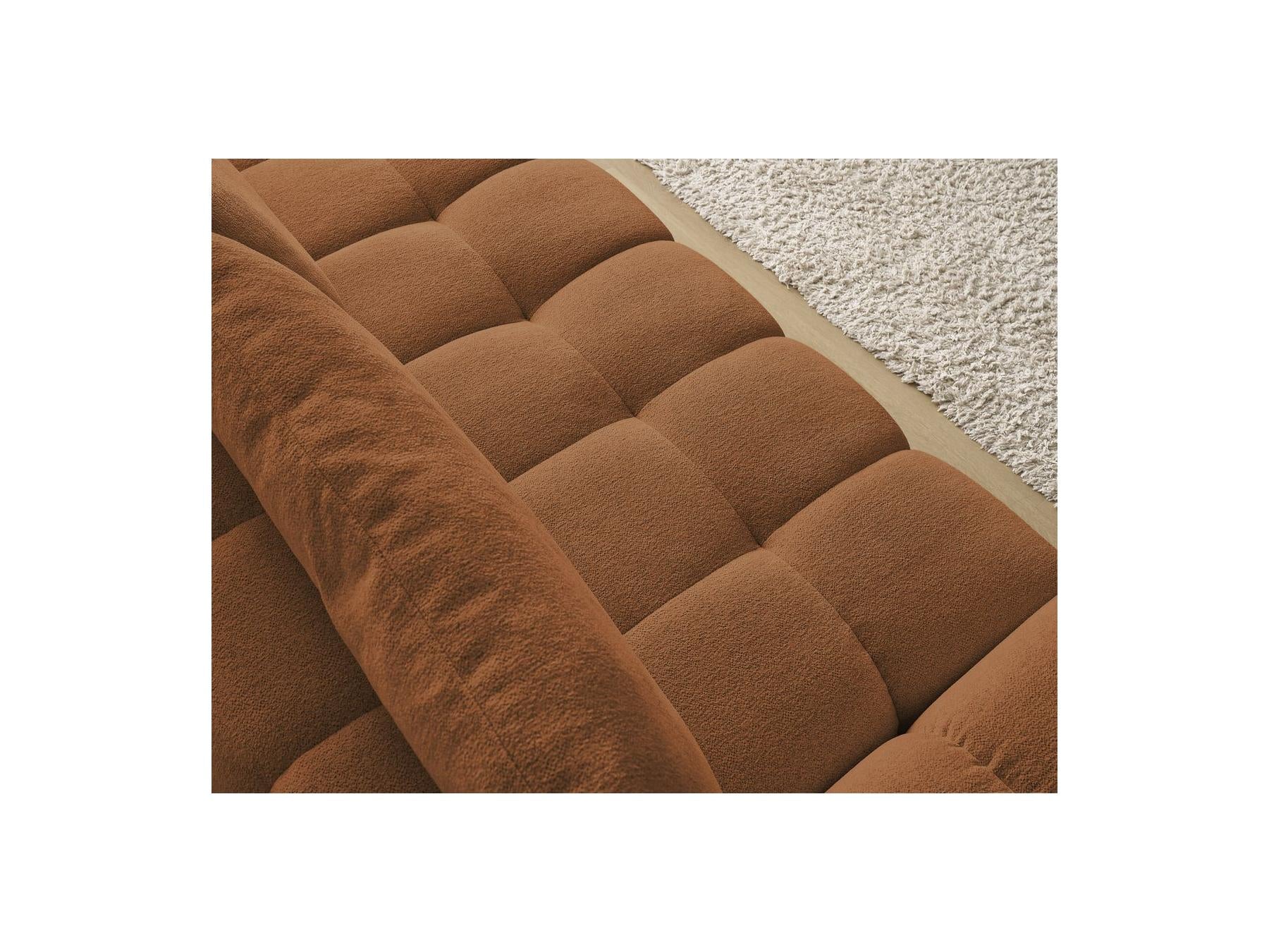 Everest - Canapé Droit Convertible Coffre - Tissu Chiné - 2 Coussins