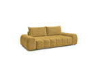 Everest - Canapé Droit Convertible Coffre - Tissu Chiné - 2 Coussins