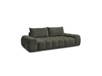 Everest - Canapé Droit Convertible Coffre - Tissu Chiné - 2 Coussins