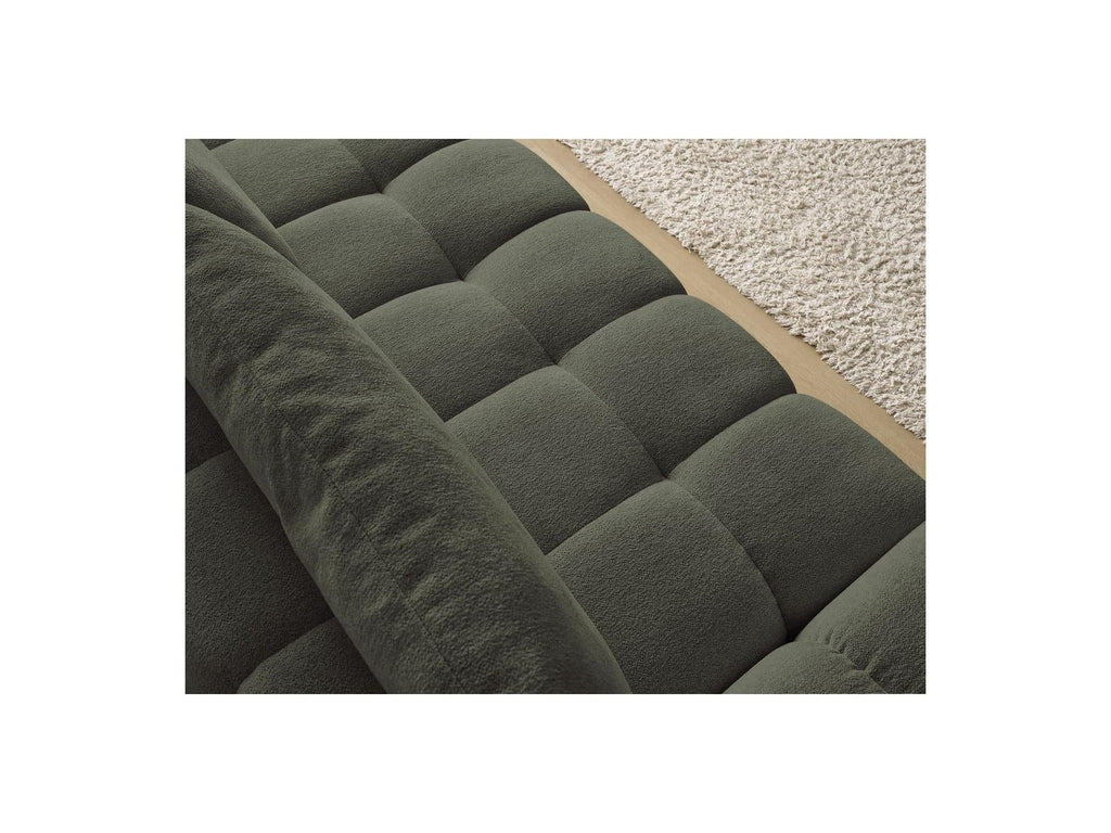 Everest - Canapé Droit Convertible Coffre - Tissu Chiné - 2 Coussins