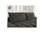 Everest - Canapé Droit Convertible Coffre - Tissu Chiné - 2 Coussins