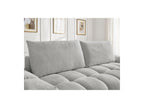 Everest - Canapé Droit Convertible Coffre - Tissu Chiné - 2 Coussins