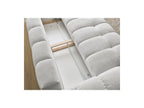 Everest - Canapé Droit Convertible Coffre - Tissu Chiné - 2 Coussins