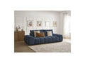Everest - Canapé Droit Convertible Coffre - Tissu Chiné - 2 Coussins