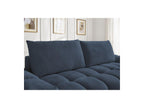 Everest - Canapé Droit Convertible Coffre - Tissu Chiné - 2 Coussins