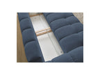 Everest - Canapé Droit Convertible Coffre - Tissu Chiné - 2 Coussins