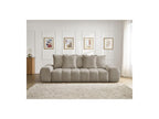 Everest - Canapé Droit Convertible Coffre - Tissu Chiné - 5 Coussins