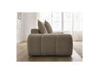 Everest - Canapé Droit Convertible Coffre - Tissu Chiné - 5 Coussins