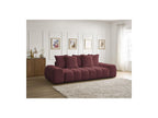 Everest - Canapé Droit Convertible Coffre - Tissu Chiné - 5 Coussins