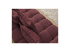 Everest - Canapé Droit Convertible Coffre - Tissu Chiné - 5 Coussins