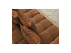 Everest - Canapé Droit Convertible Coffre - Tissu Chiné - 5 Coussins