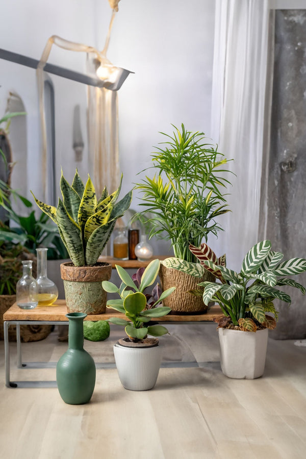 Mélange De 4 Plantes Faciles D’Entretien – Plante D’Intérieur