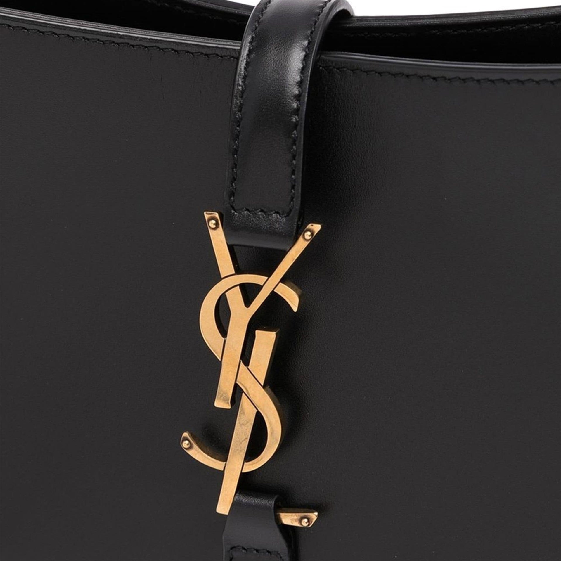 Saint Laurent - Sac Le 5 À 7 Hobo Leather - Black - Femme