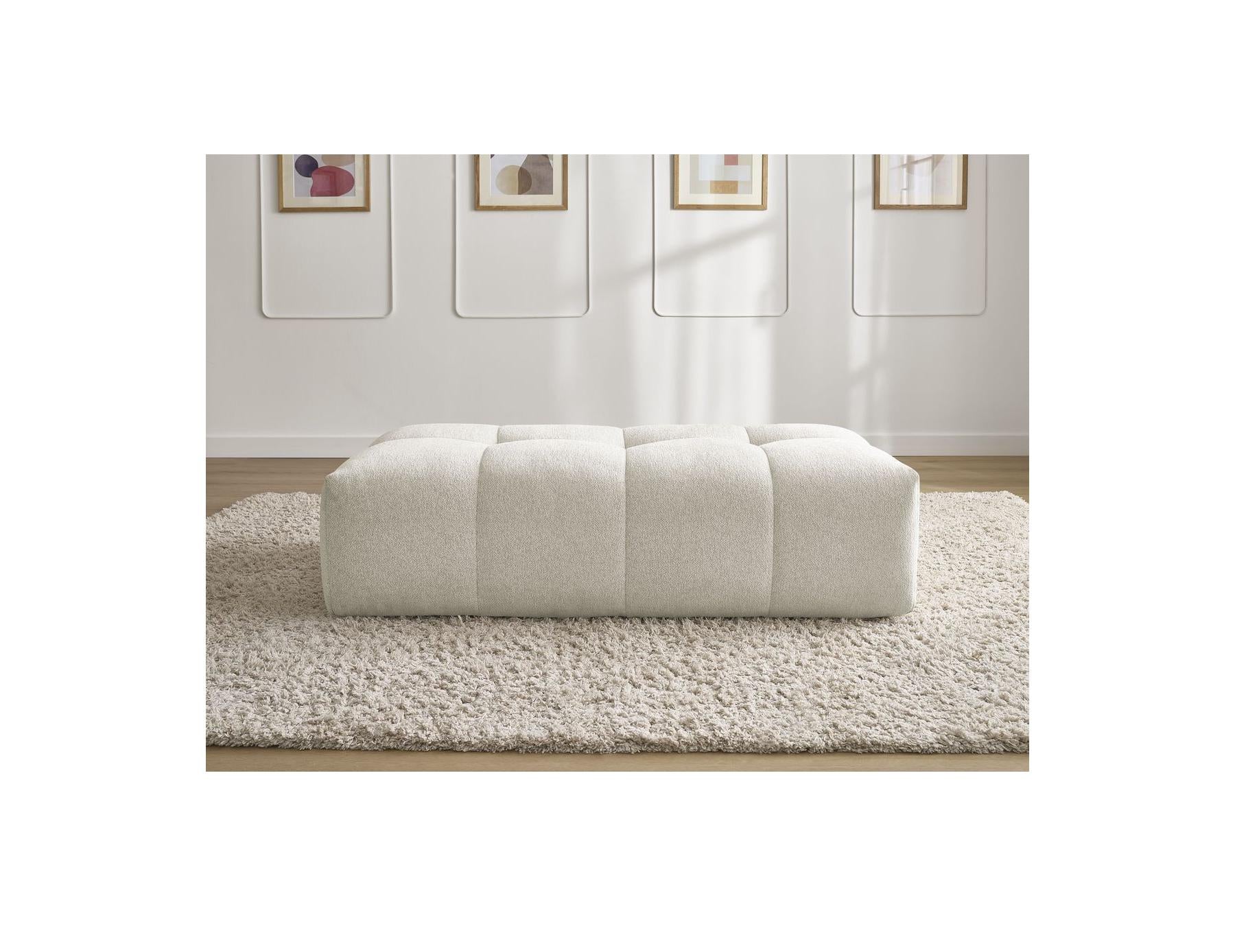 Everest - Petit Pouf - Tissu Chiné