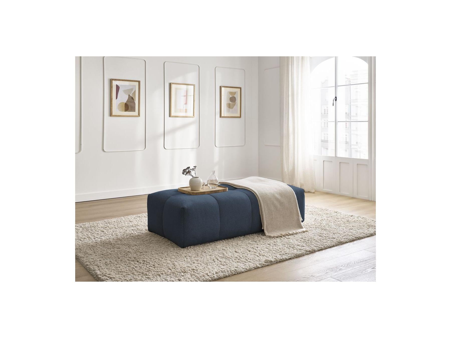 Everest - Petit Pouf - Tissu Chiné